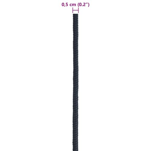 Въже за лодка 0.5 mm 50 m Кралско синьо Полиестер