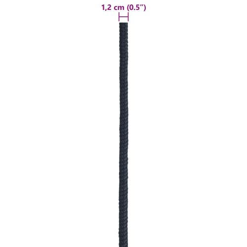 Въже за лодка 1.2 mm 25 m Кралско синьо Полиестер