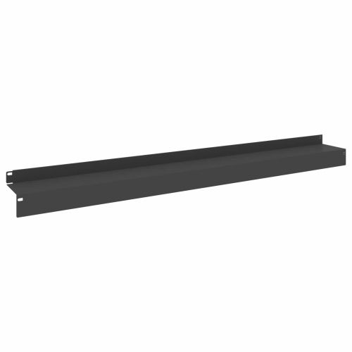 Ограда за трева 20 бр. 100 x 10 x 8 см Стомана Черно