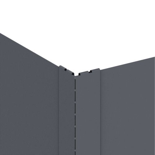 Ограда за трева 100 x 100 x 35 cm Стомана Антрацит