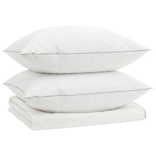 Долен комплект 90% гъши пух FULDA 3 бр. 140 x 220 cm Лято Бяло