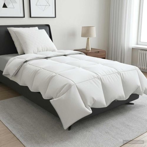 Долен комплект 90% гъши пух FULDA 3 бр. 155 x 220 cm Лято Бяло