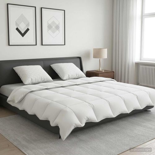 Долен комплект 90% гъши пух FULDA 3 бр. 200 x 220 cm Лято Бяло