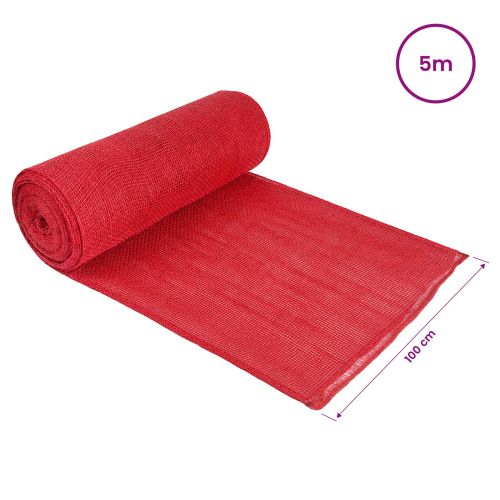 Ролка от Джут 100 x 500 cm Червено