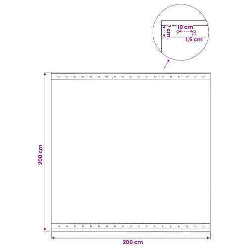Лено тент Зелено 2 x 2 м 260 гсм ПЕ