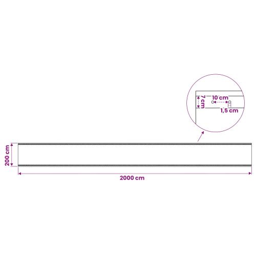 Лено тент Зелено 2 x 20 м 260 гсм ПЕ