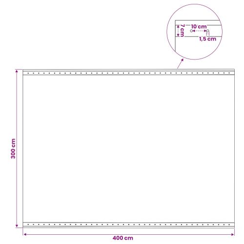 Платно с детайли Зелено 3 x 4 м 260 гсм ПЕ
