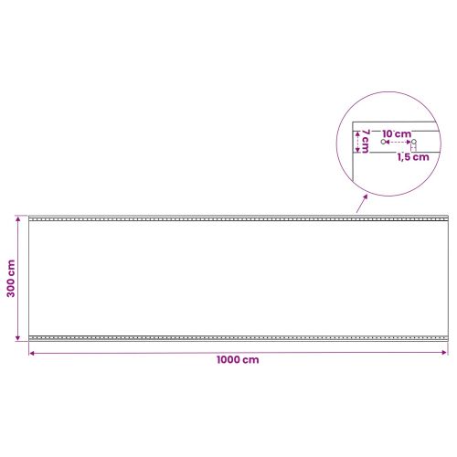 Платно с детайли Зелено 3 x 10 м 260 гсм ПЕ