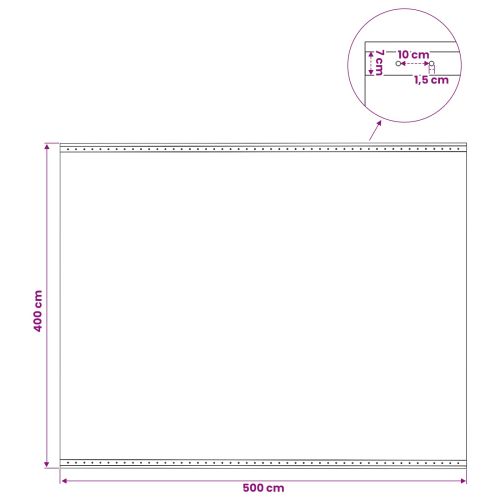 Лено тент Зелено 4 x 5 м 260 гсм ПЕ