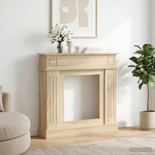 Рамка за камина Дъб сонома 102 x 26 x 100 см