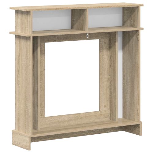 Рамка за камина Дъб сонома 102 x 26 x 100 см