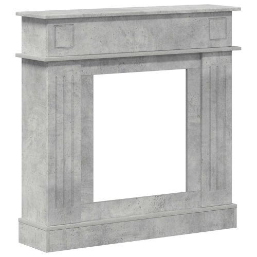 Рамка за камина Бетонно сиво 102 x 26 x 100 см