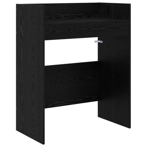 DJ маса Черен дъб 102 x 45 x 102 см Инженерна дървесина