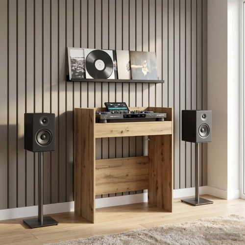 DJ маса Дъб артизан 102 x 45 x 102 см Инженерна дървесина