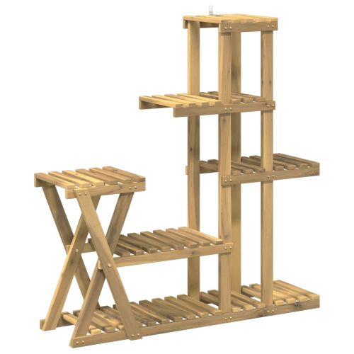Стойка за растения Бяло 95 x 25 x 101,5 см