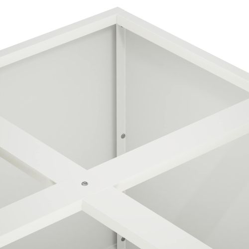 Градинска саксия Бяло 100 x 100 x 20 cm