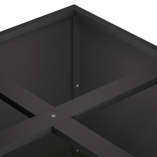 Градинска саксия Черно 100 x 100 x 30 cm