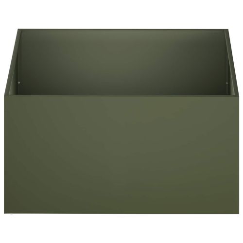 Градинска саксия Маслиненозелено 60 x 60 x 40 cm
