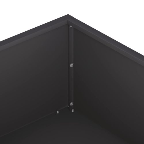 Градинска саксия Черно 80 x 80 x 20 cm