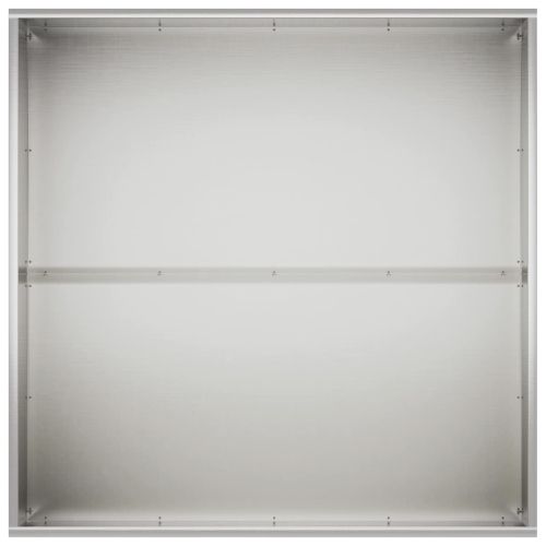 Градинска саксия 2 бр. Сребристо 80 x 80 x 40 cm