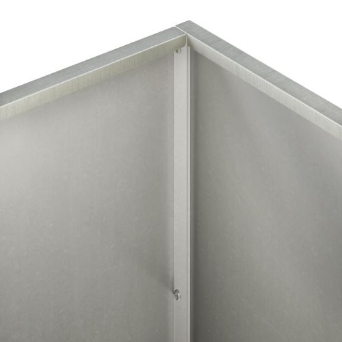 Градинска саксия 2 бр. Сребристо 80 x 50 x 50 см