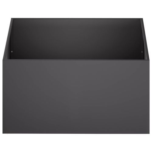 Градинска саксия Черно 80 x 80 x 40 cm