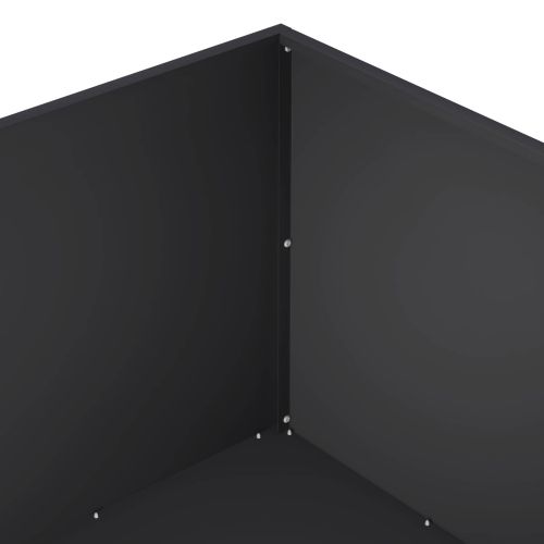 Градинска саксия Черно 80 x 80 x 40 cm
