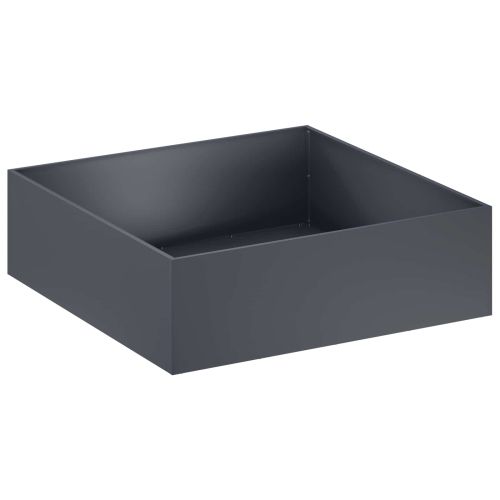 Градинска саксия 2 бр. Антрацит 80 x 80 x 30 cm