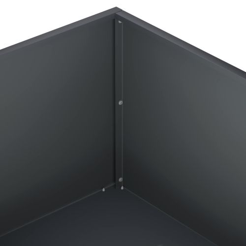 Градинска саксия 2 бр. Антрацит 80 x 80 x 30 cm