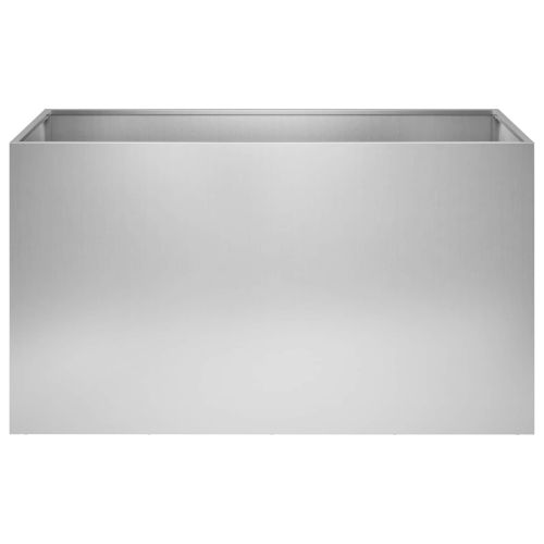 Градинска саксия Сребристо 100 x 50 x 50 cm Поцинкована стомана