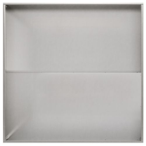 Градинска саксия 2 бр. Сребристо 80 x 80 x 20 cm