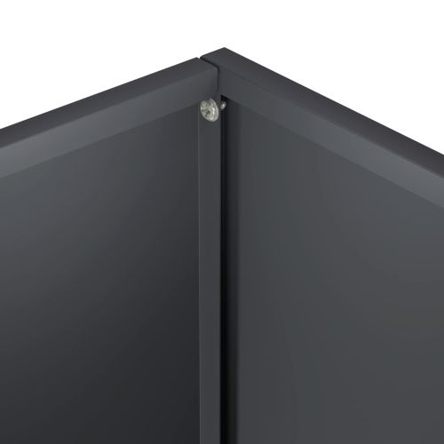 Градинска саксия 2 бр. Антрацит 20 x 20 x 20 см