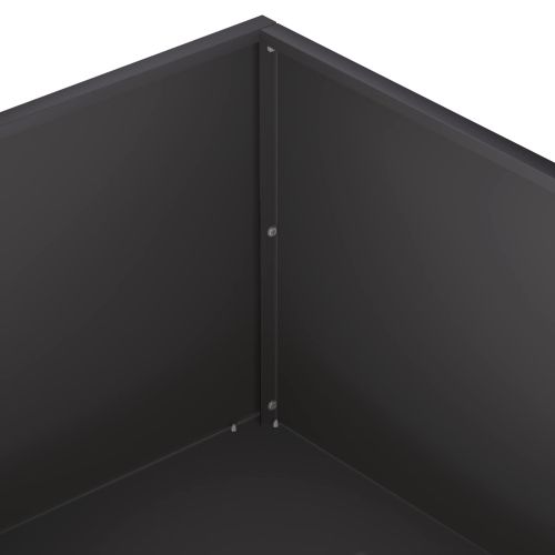 Градинска саксия Черно 80 x 80 x 30 cm
