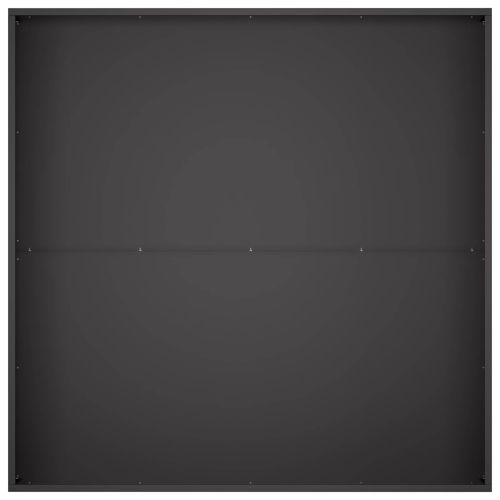 Градинска саксия 2 бр. Черно 80 x 80 x 30 cm