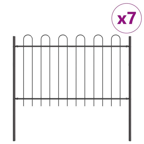 Градска ограда BOXTEL 7 бр. 11,9 x 1 м Сив