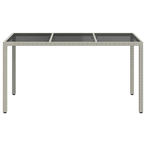 Градинска маса Бяло 150 x 90 x 75 cm полиратан