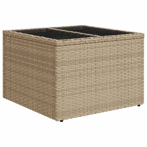Градински Софа Комплект 7 бр. Бежово полиратан