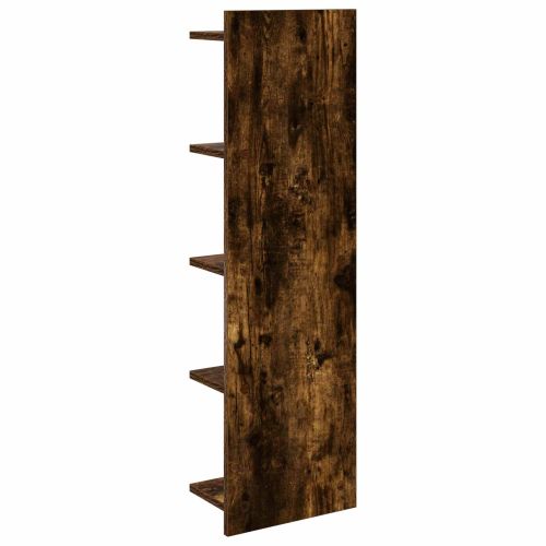 Стенен рафт 2 бр. Опушен дъб 30 x 15 x 100 см