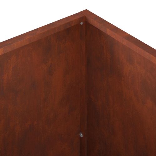 Градинска саксия Ръждясало 80 x 50 x 50 см Кортенова стомана