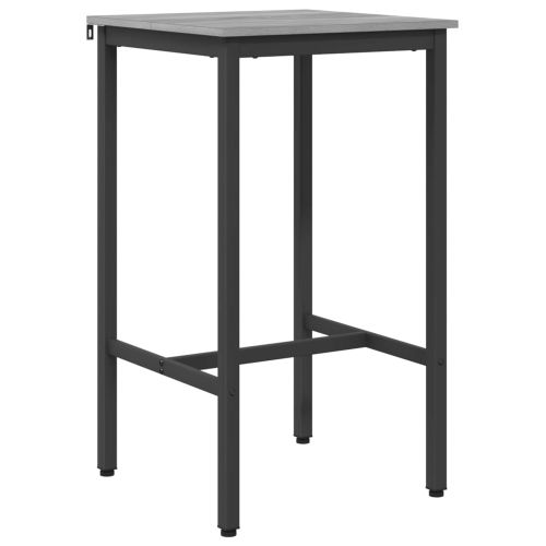 Бар маса 52 x 52 x 110 см Инженерна дървесина Сив Сонома