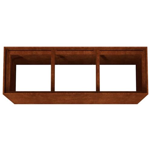 Градинска повдигната леха 120x40x80 см кортенова стомана