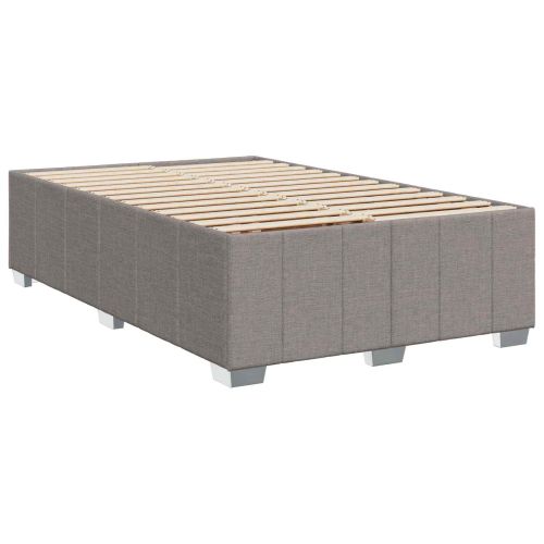 Континентално легло с матрак Таупе 120 x 200 cm Текстил