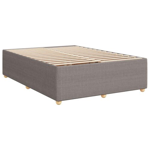 Континентално легло с матрак Таупе 140 x 190 cm Текстил