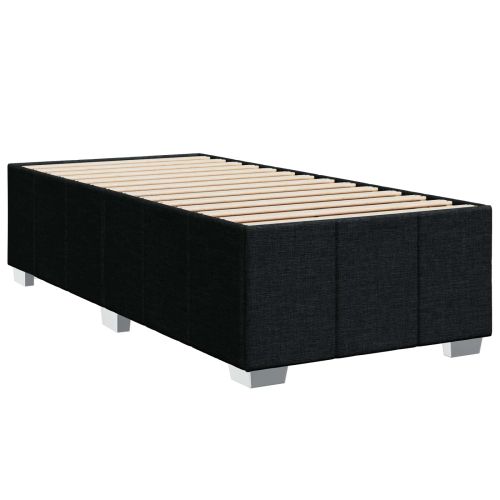LED легло с матрак с LED ленти Черно 90 x 190 cm Текстил