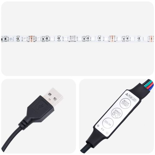 LED легло с матрак с LED ленти Таупе 90 x 200 cm Текстил