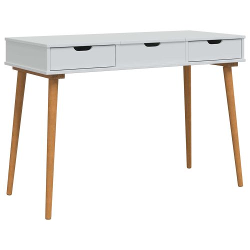 vidaxl Тоалетка FAUSKE Бяло 112 x 50 x 78 см