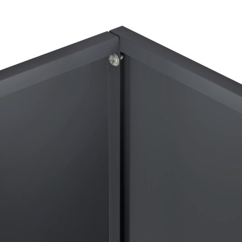 Градинска саксия 2 бр. Антрацит 40 x 20 x 50 см