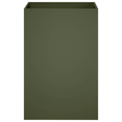 Градинска саксия Маслиненозелено 50 x 50 x 75 cm