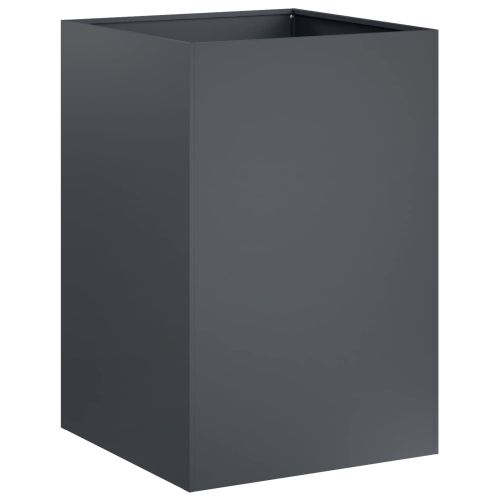 Градинска саксия 2 бр. Антрацит 40 x 40 x 75 cm