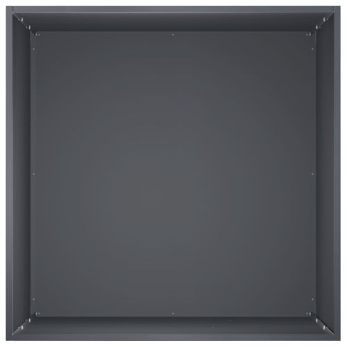 Градинска саксия 2 бр. Антрацит 40 x 40 x 75 cm